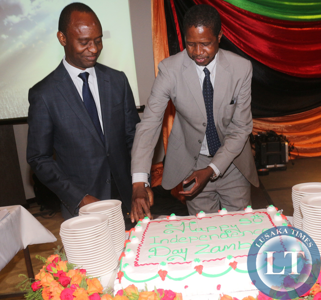 Edgar Lungu and Mulenga Sata