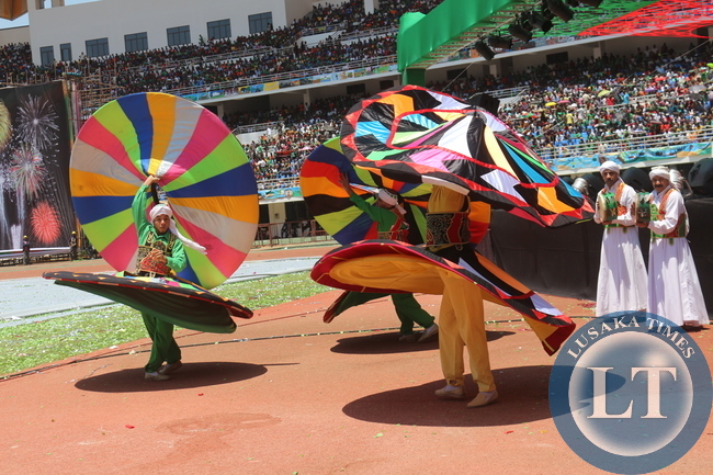 Egyptian Troupe Dance performing at the Hereos Stadium