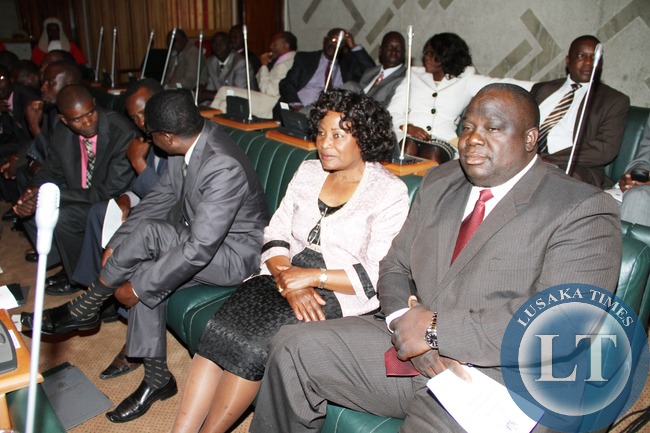 Members of Parliament during the opening of Parliament by President Sata on September 19,2014 -Picture by THOMAS NSAMA Members of Parliament during the opening of Parliament by President Sata on September 19,2014 -Picture by THOMAS NSAMA