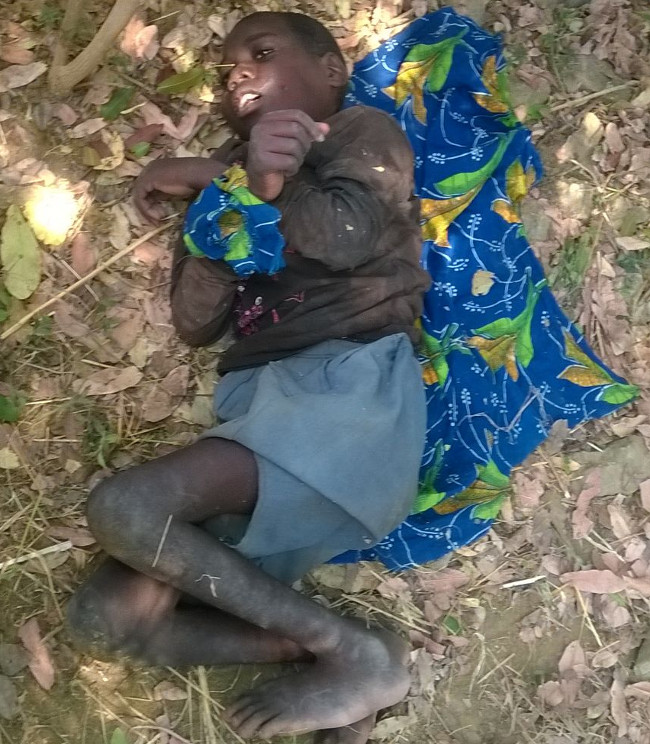 A Teenager who was abandoned in the bush and tied to a tree in Mazabuka on Wednesday by suspected relatives