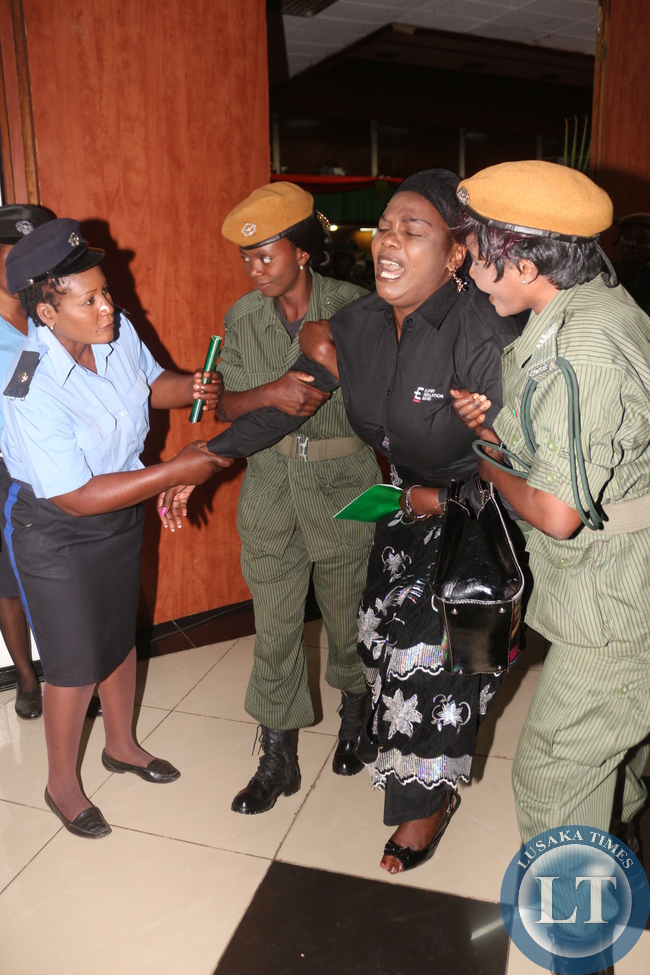 Chinsali DC Evelyn Kangwa mourning