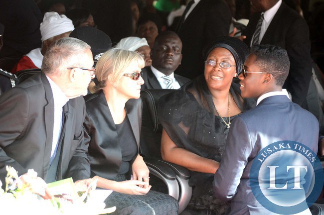 Dr Scott, Charlottee, Dr Kaseba and Gerard Sata share a light moment