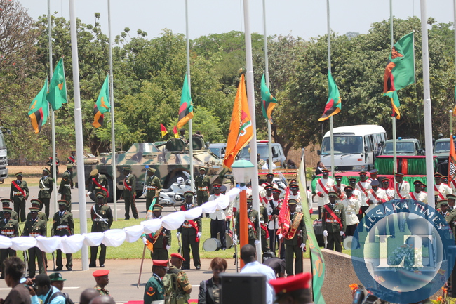 Funeral procession at Parliament