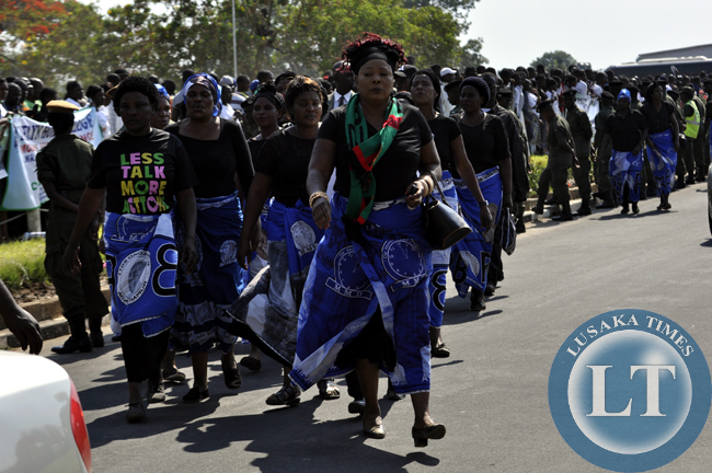 FILE: MMD cadres arive to witness the arrival of Michael Sata's body