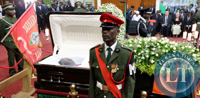Body Viewing Ceremony of the late President. Picture by Eddie Mwanaleza/
