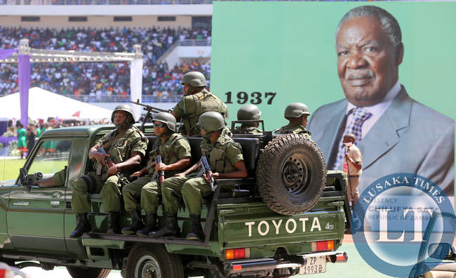 Statehouse Presidential Guards at national Heroes Stadium