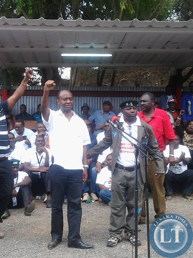 Mulenga Sata being introduced to the delegates