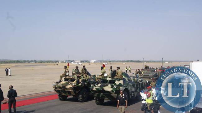 Defence Personnel at the Kenneth Kaunda International airport