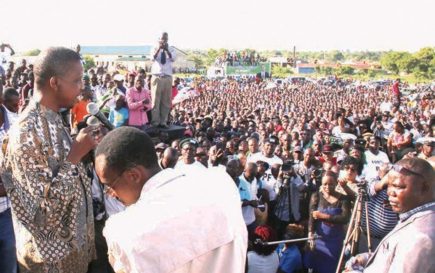 Edgar Lungu rally in Mansa