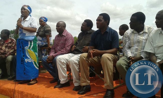 Kalima speaking at Kasenengwa