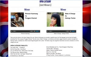 Katongo Temba - Songwriting Contest Winner