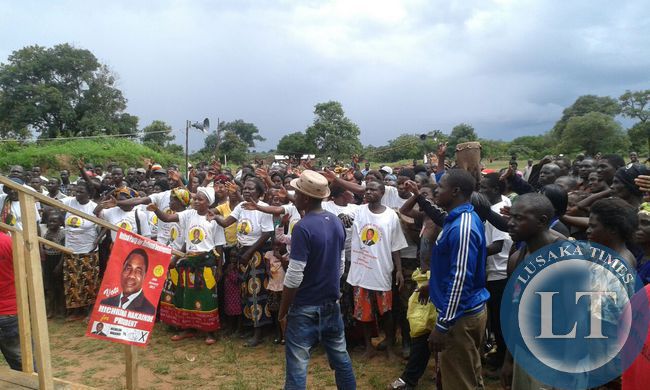 UPND rally in Lufwanyama