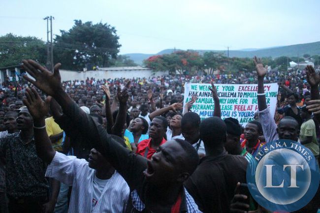 Mpulungu residents during the Mpulungu rally