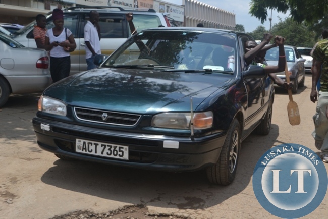 PATRIOTIC FRONT (PF) in Kitwe district show solidarity for Edgar Lungu as they launch by election campaign along town center