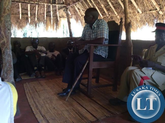 Edith Nawakwi Meeting Chief Matanda at his palace