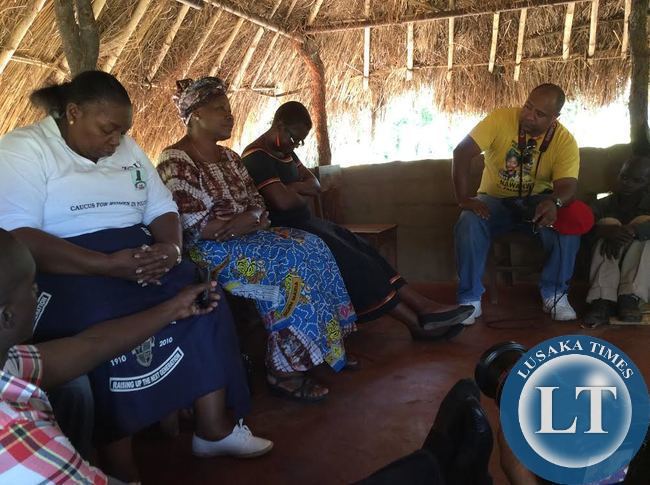 Edith Nawakwi Meeting Chief Matanda at his palace