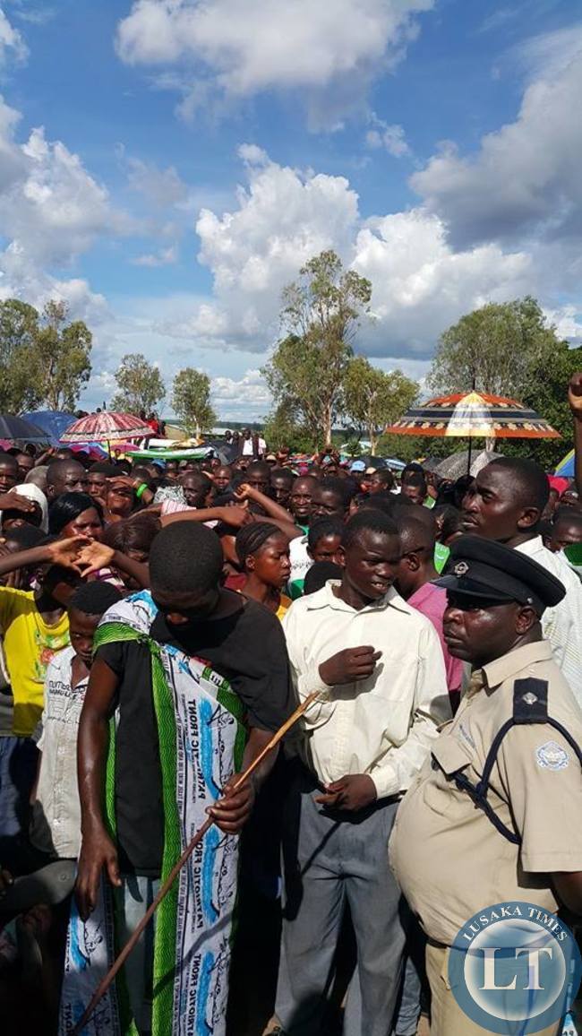 Part of the Crowd in Mongu addressed by Edgar Lungu