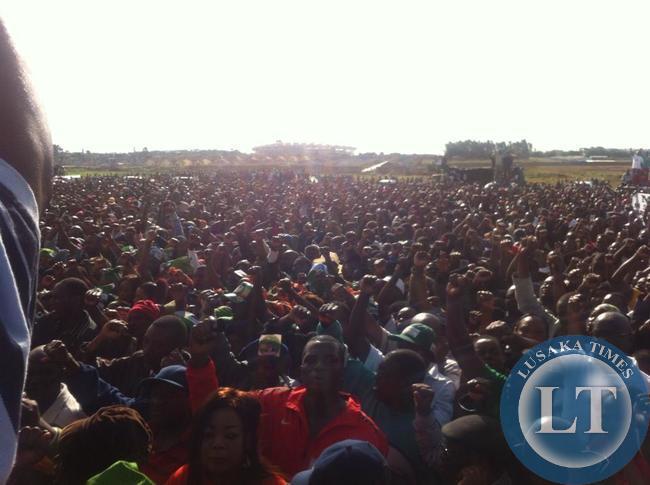 The crowd at PF Mandevu Rally