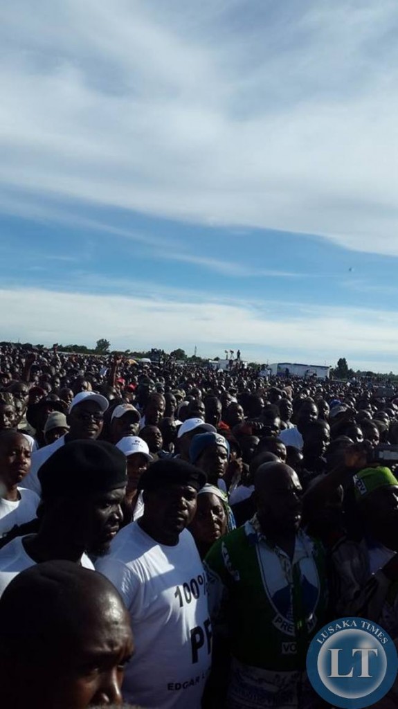 The crowd at PF Mandevu Rally