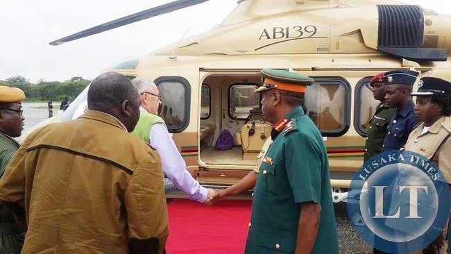 Acting President Dr Guy Scott has left Lusaka for Copperbelt to campaign for PF Presidential candidate Edgar Lungu on December 30,2014 Acting President Dr Guy Scott has left Lusaka for Copperbelt to campaign for PF Presidential candidate Edgar Lungu on December 30,2014