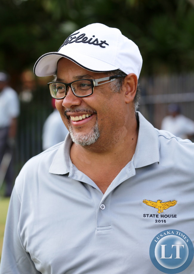 Clive Shamwana at Statehouse during the Golf Tournment for Children From Kasisi Home held on Sunday - Picture By Eddie Mwanaleza.