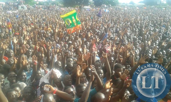 Crowd at Mazabuka Rally