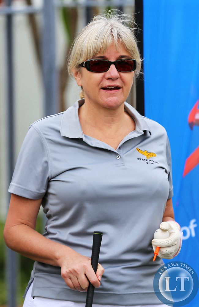 Dr Charotte Scott at Statehouse Golf tourney