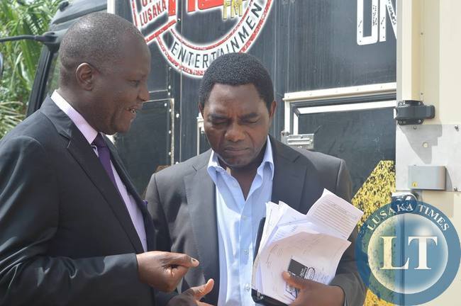HH and Felix Mutati after the radio interview