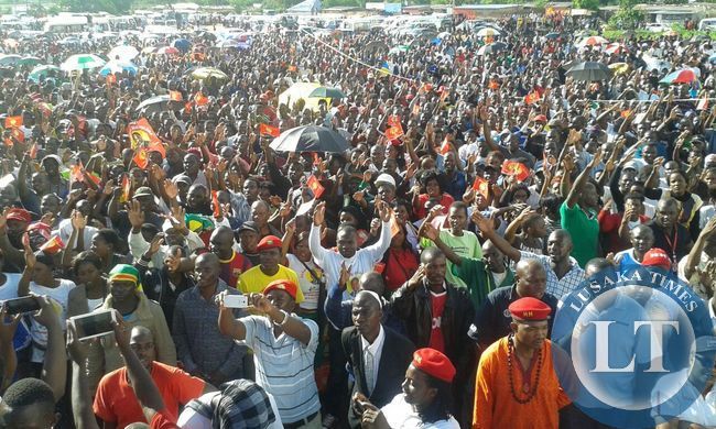 Mtendere rally in support of Presidential candidate Hakainde Hichilema