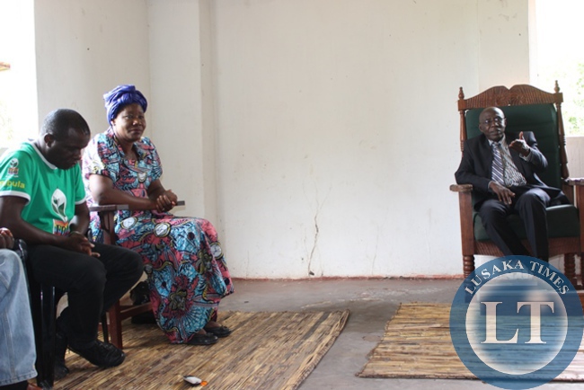 FDD president Edith Nawakwi meets the Chitimukulu