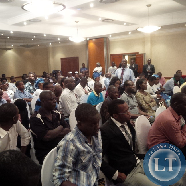 Part of the audience at the Post Newsmakers Forum at Southern Sun Hotels in Lusaka