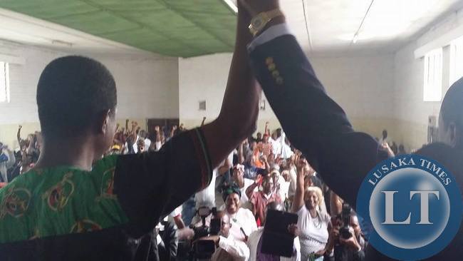 Miles Sampa and Edgar Lungu Reconciliation occasion in Matero
