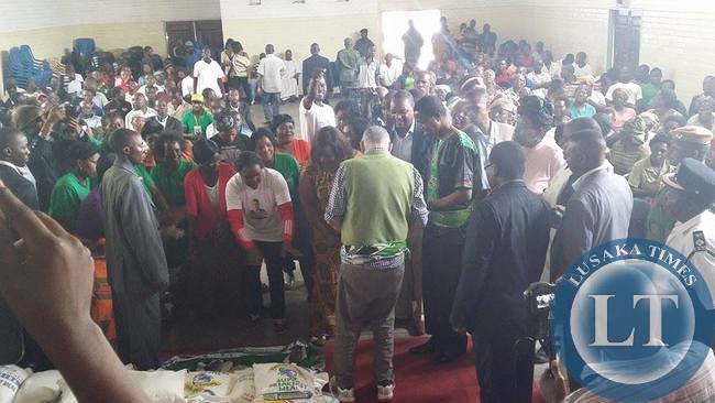 Miles Sampa and Edgar Lungu Reconciliation occasion in Matero