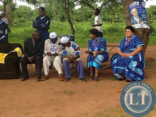 MMD grassroot meeting with Dr.Nevers Mumba at at M’chacha village