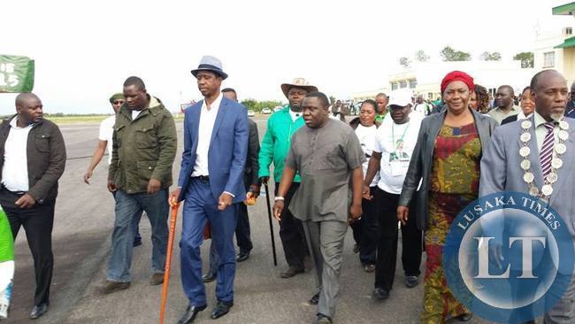 Edgar Lungu arrives in Luapula Province