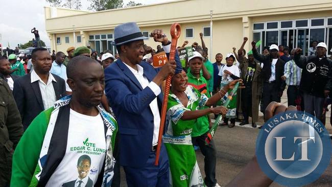 Edgar Lungu arrives in Luapula Province