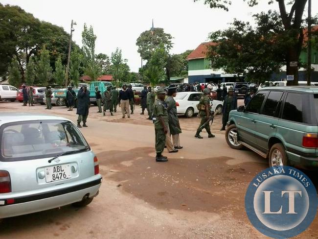 Police keep a watchful on UPND supporters