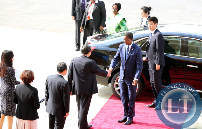 President Edgar Lungu arrive at Asian Boao Forum in China on Saturday for the Annual Summit 28-03-2015 -PICTURE BY EDDIE MWANALEZA/STATEHOUSE.