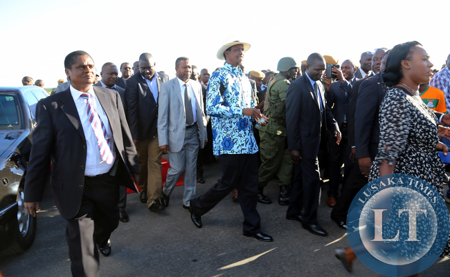President Lungu Back Home