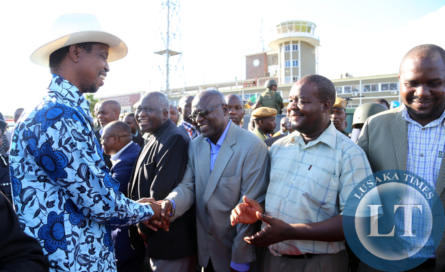 President Lungu Grees Mr Godfrey Malama PS information