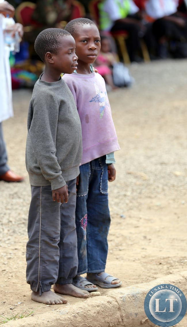 Youths Day Kamwala Boys Watching the Parade 0244 Kamwala Boys at Youth Day Celebrations at the Freedom Statue in Lusaka on March 12,2015.PICTURE BY EDDIE MWANALEZA/ STATEHOUSE.
