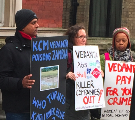 Anti KCM protests in London on Thursday