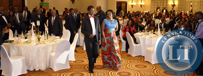President Lungu at the LAZ Gala dinner
