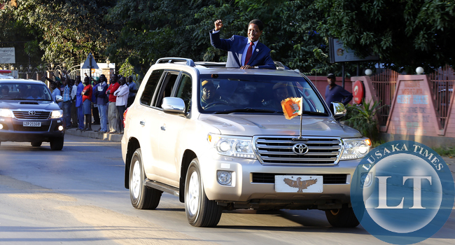 President Lungu in Livingstone