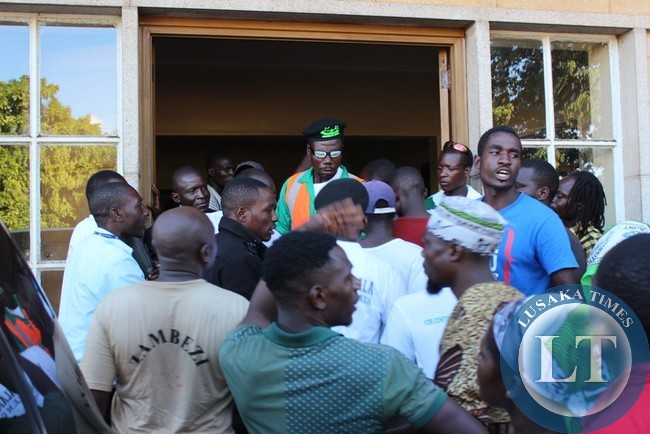 Two PF factions in near punch-up at the civic centre in Livingstone on Monday