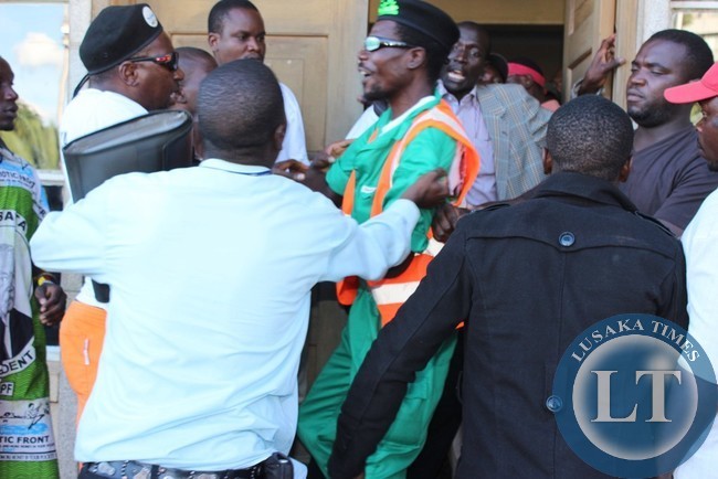 Two PF factions in near punch-up at the civic centre in Livingstone on Monday