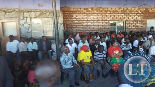 HH with with UPND constituency officials