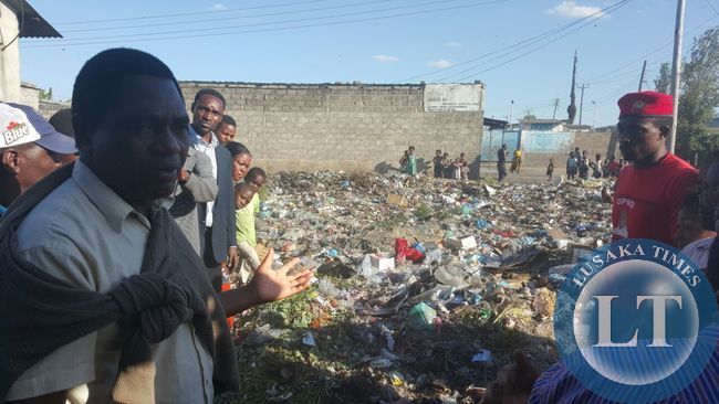 HH visits the garbage site which had uncollected garbage