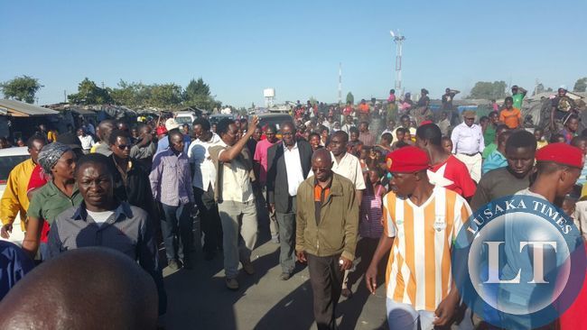 Matero residents that lined-up for HH