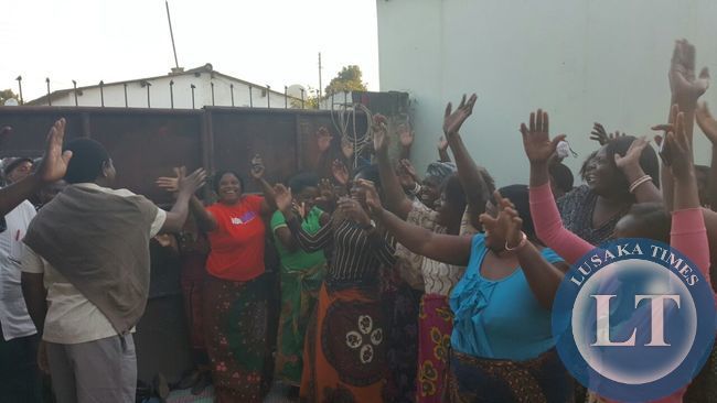 Matero residents that lined-up for HH